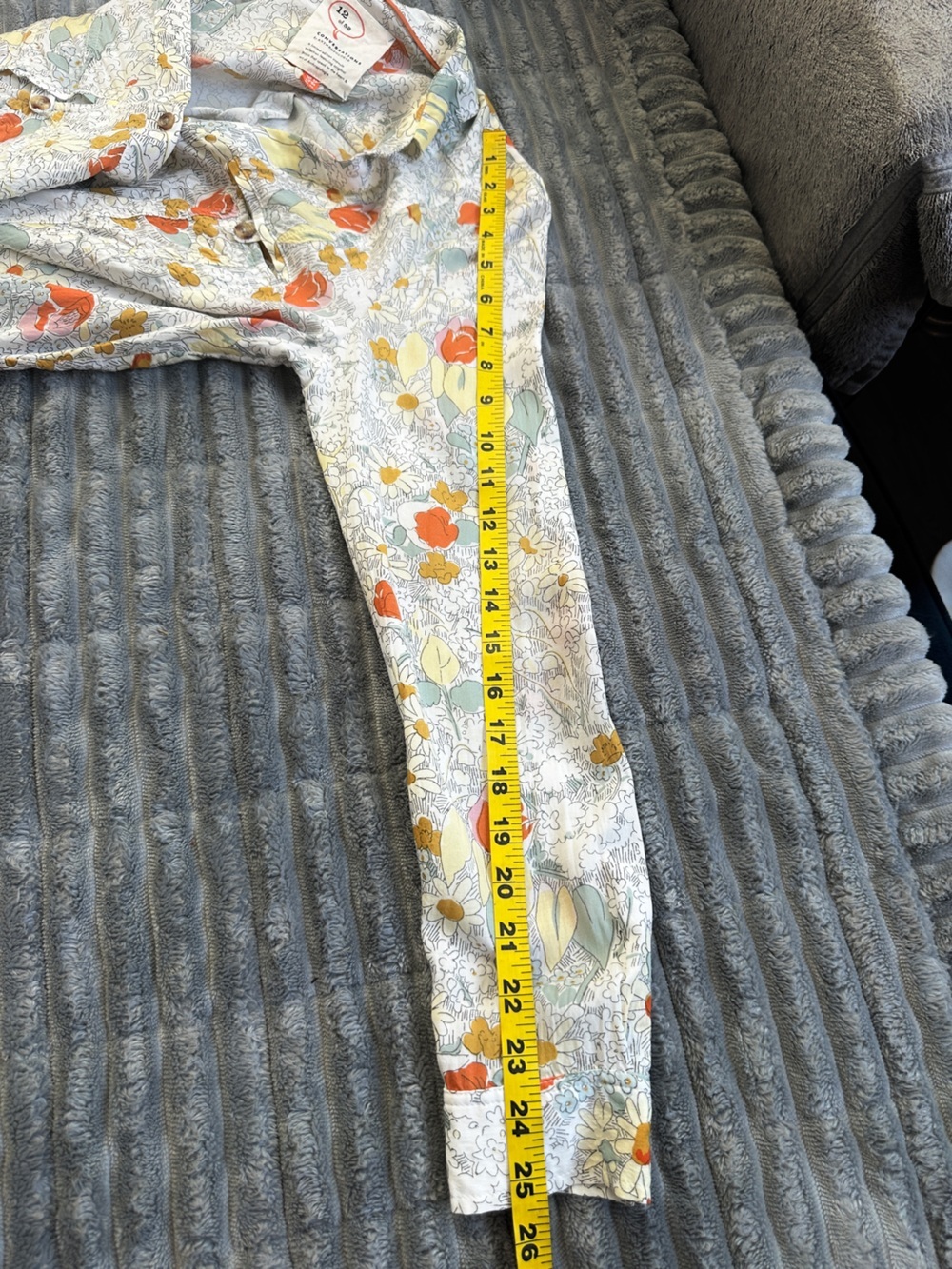 Anthropologie conversations #12 floral rayon button up blouse - Picture 8 of 8
